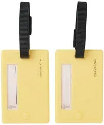 Set of 2 Luggage Tags-Swivel, Berry, 6.63 X 3.5 X 0.13