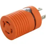 30A 125/250V NEMA L14-30 Male Plug to 20A 125/250V NEMA L14-20 Female Connector