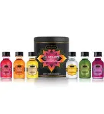 Kama Sutra Oil of Love - The Collection Set - Includes 6 Oil of Love .75 fl oz/22 ml