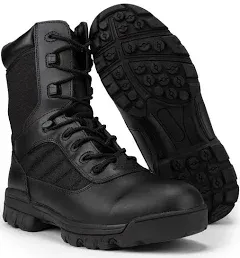 Ryno Gear Men's Tactical Combat Side Zip Boots