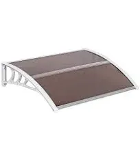 Baisha Window Awning Door Canopy Outdoor Polycarbonate Cover Outdoor Front Door Patio Canopy UV Rain Snow Sunlight Protection