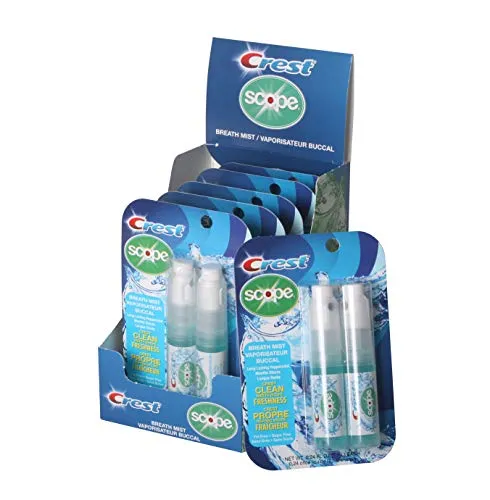 Crest Breath Mist with Scope Long Lasting Peppermint 2 7ml Bottles