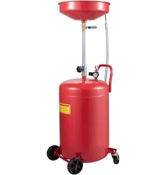 VEVOR Waste Oil Drain Tank 20 Gallon Portable Oil Drain Air Operated Drainer Oil