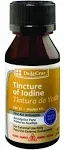 De La Cruz 2% Iodine First Aid Antiseptic, Made in USA 1 FL OZ (1 Bottle)