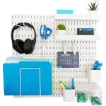 Beyondnoveltie<wbr/>s Pegboard Wall Organizer Peg Board Set Containing Pegboard X4 And