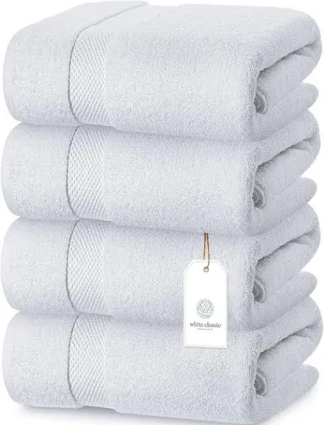 Circlet Luxury White Bath Towels