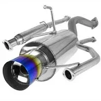 Spec-D T-304 Stainless Steel N1 Style Catback Exhaust System w/ Burnt Tip Honda Civic 1992-2000