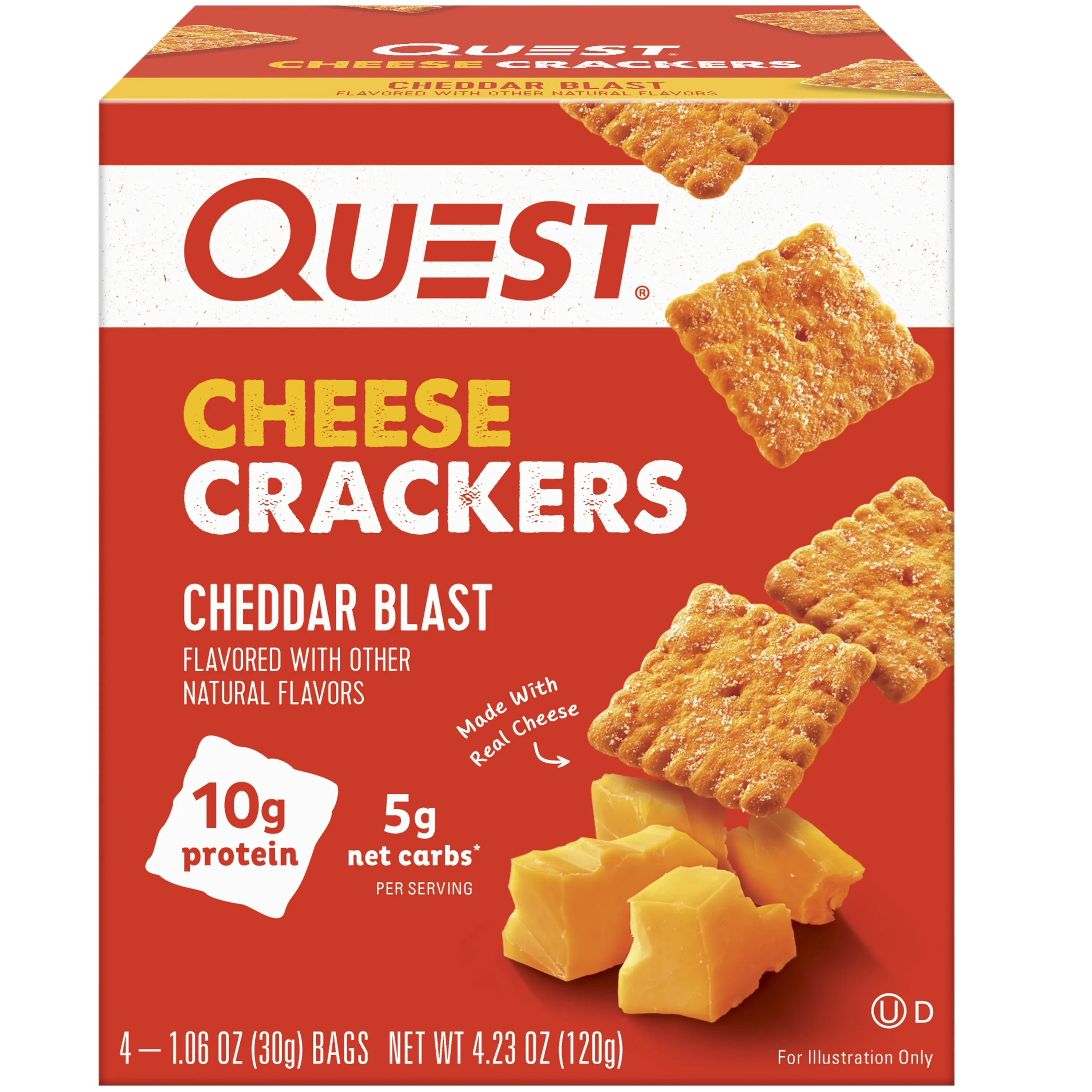 Cheese Crackers Cheddar Blast (4 Bags)