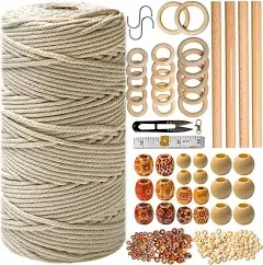 Macrame Kit - 227pc Macrame Wall Hanging Kit. Macrame Plant Hanger Kit 