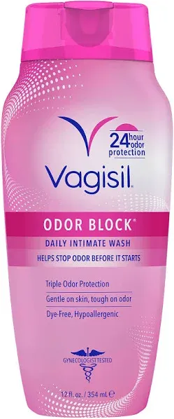 Vagisil Intimate Wash, Odor Block, 12 oz