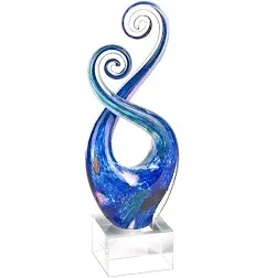 Monet 10" Swirl Centerpiece - Contemporary - Decorative Objects And Figurines - by Badash Crystal | Houzz