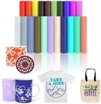 SPECUT XINPOCUT Infusible Transfer Ink Sheets(21pcs/Set, 12''x12'') - Solid Color Paper Sublimation for Cricut Mug Press, Silhouette Cameo or Heat