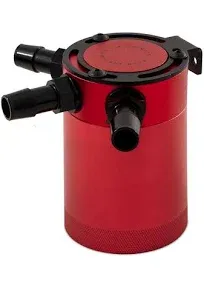 Mishimoto Compact Baffled Oil Catch Can 3-Port - Red