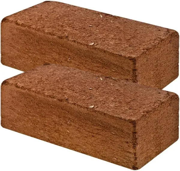 Premium Coconut Coir Bricks | 4 Bricks / 650 Grams Each / 1.5 Pounds Each | Low EC Triple-Washed | OMRI Listed | Perfect As Hydroponics Garden Soil | 100% Organic and Eco-Friendly | Great Seed Bed