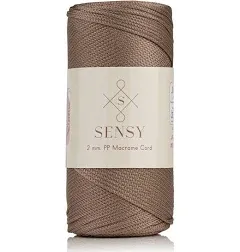 Sensy Premium 2mm 251 Yards Polyester Rope 100% Polypropylene Cord Macrame Cord 2mm Crochet Bag Cord Macrame Rope Crochet Thread Gift for Knitter