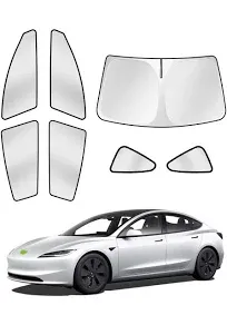 Sunshades for Tesla Model 3 2016-2024 Accessories Windshield Sun  Side R...