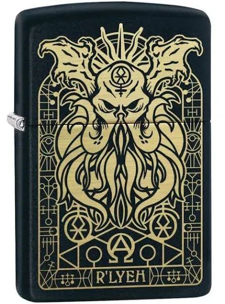 Zippo 29965, Monster Design, Black Matte Finish Lighter