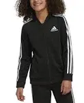 Adidas Girls' Tricot Bomber Jacket - Black