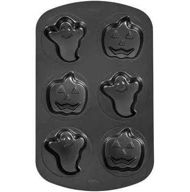 Wilton Pumpkin Non-Stick Mini Ghost, Cake, Pan, One Size, Assorted