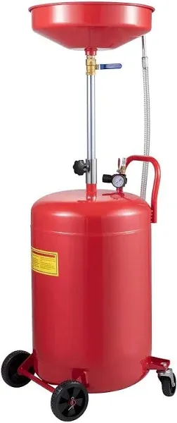 VEVOR Waste Oil Drain Tank Portable Oil Drain 20 Gallon Air