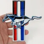 Ford Mustang Tribar Pony Heavy Duty Metal Magnet - 5" X 5"