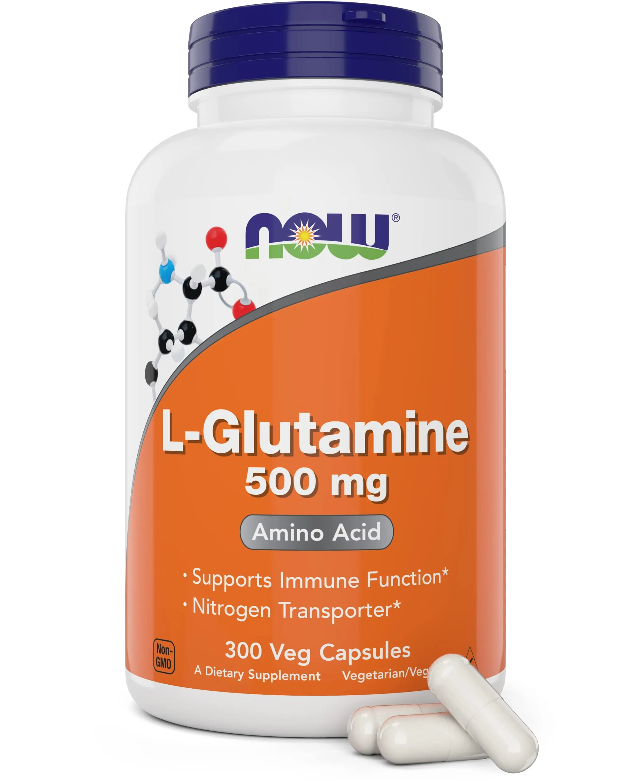 Now Foods, L-Glutamine 500 mg - 120 Veg Capsules