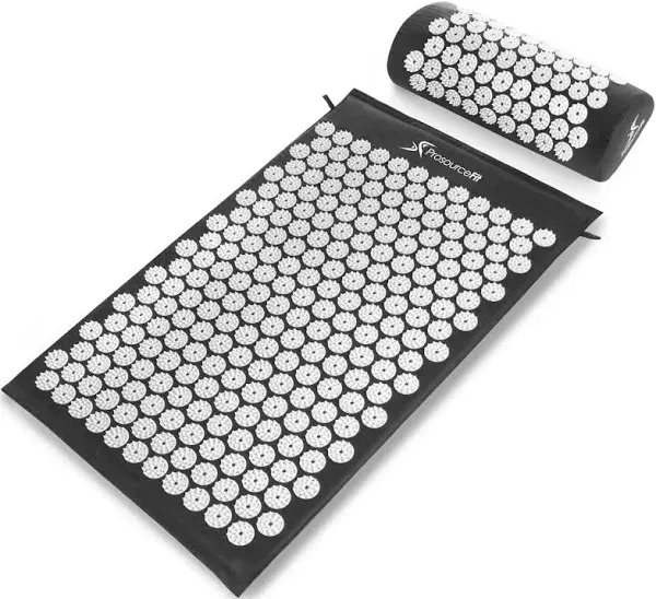 ProSource Acupressure Mat & Pillow Set, Grey