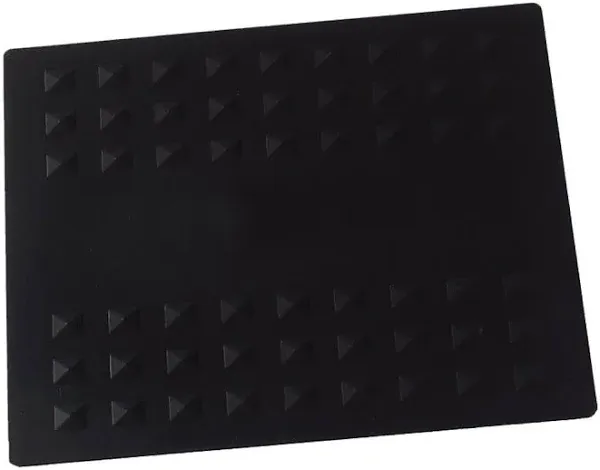 Colortrak Heat-Resistant Styling Station Mat, Silicone Mat Prevents Work Surfaces from Heat Damage of Styling Tools, Prevent Tool from Falling or Slipping, Black, 9 x 11 inches