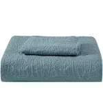 Mellanni Bedspread Coverlet Set Spa Blue - Bedding Cover - Oversized Quilt Set, 2 Piece, Twin / Twin XL, Spa Blue