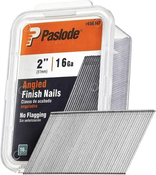 Paslode 650232 Galvanized Angled Finish Nails