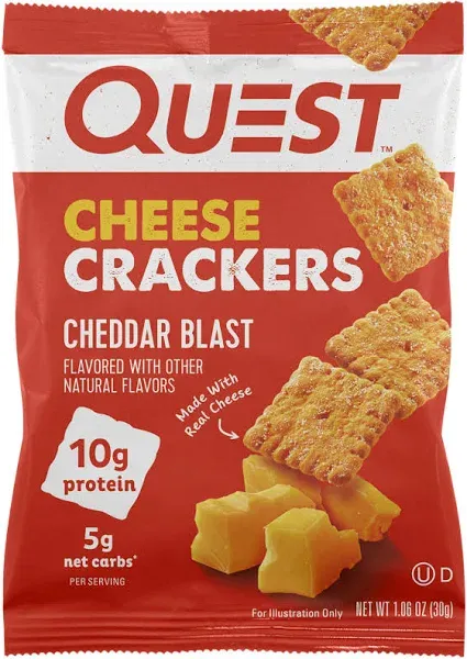 Quest - Cheese Crackers - Cheddar Blast - 4/Box