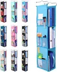 Abra 3 Shelf Hanging Locker Organizer for School, Gym, Work, Storage | Deep Shelves 6.5”X 9”| Eco-Friendly Fabric Healthy for Children | Adjustable