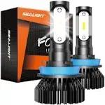 SEALIGHT H11 H8 H9 LED Bulbs LED Fog Light Bulbs 6000K Xenon White Headlight 