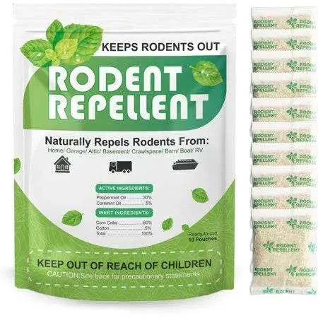 Mouse Repellent Pouches, Peppermint Oil to Repel Mice and Rats