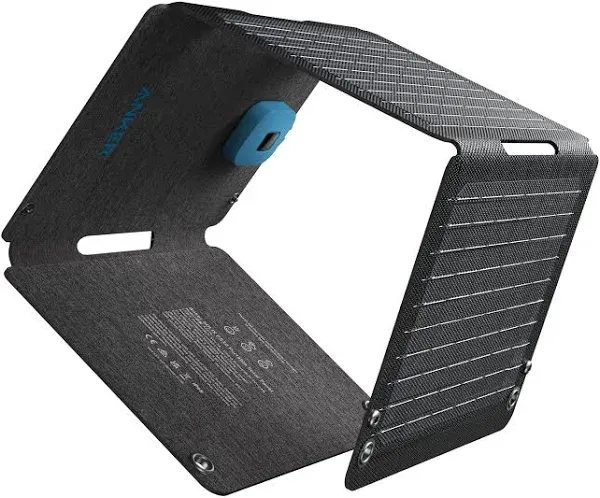 Anker Solix PS30 Solar Panel, 30W Foldable Portable Solar Charger, IP65 Water and Dust Resistance, Ultra-Fast Charging, Charges 2 Devices at Once, for Camping, Hiking, and Outdoor Activities.