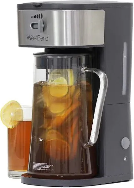 Iced Tea Maker with Infusion Tube, 2.75 Qt. Capacity, in Black (IT500-W)