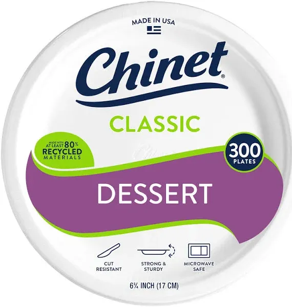 Chinet Classic Appetizer/Dessert Plates