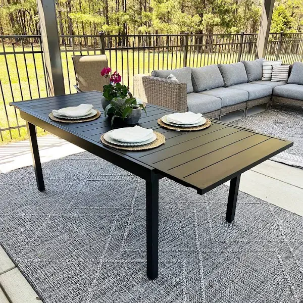 Phi Villa Adjustable Outdoor Patio Dining Table