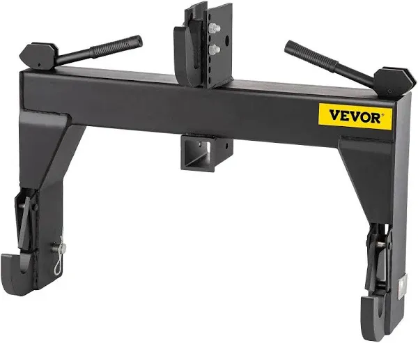 VEVOR 3-Point Quick Hitch, 3000 LBS Lifting Capacity Tractor Black 