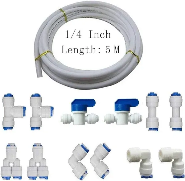 MATTOX Quick Connect Push in to Connect Water Purifiers Tube Fittings for RO Water Reverse Osmosis tubing Hose