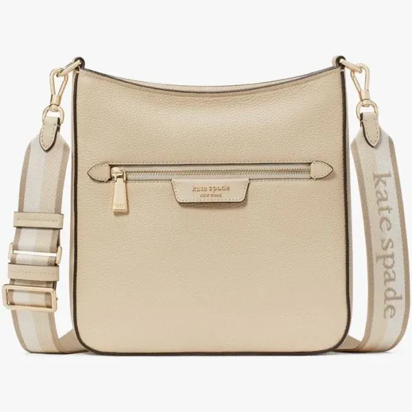 kate spade new york Hudson Pebbled Leather Messenger Crossbody