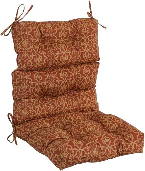 Blazing Needles Multi-section Tufted Outdoor Seat/Back Chair Cushion