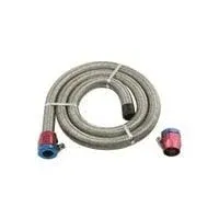 Mr Gasket Fuel Line - Mr. Gasket Braided Steel Fuel Line Kit - 3/8 Inch x 3 Foot