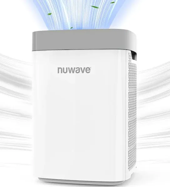 Nuwave Air Purifiers for Home Bedroom Up to 1361 Sq Ft, Portable Air Purifier with Air Quality Sensor, H13 True HEPA & Carbon Filter Captures Pet Hair Allergies Dust Smoke,18dB, Energy Star Certified