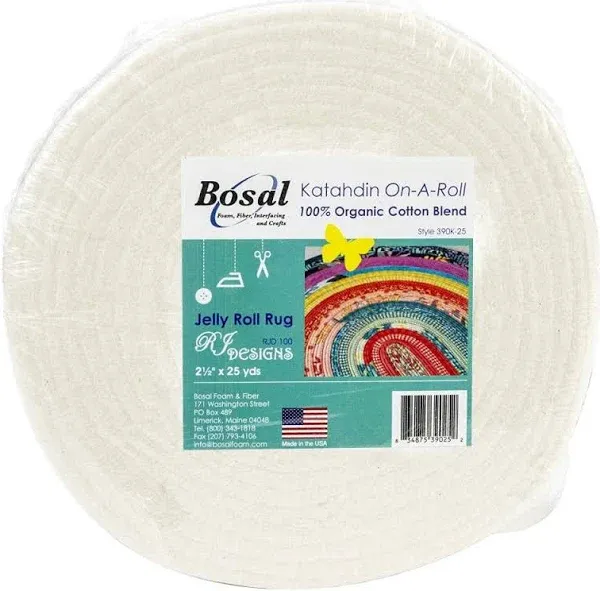 Bosal Katahdin Batting On-A-Roll, Summer 3 oz, 2-1/2 inch by 25 Yards, 100% O...