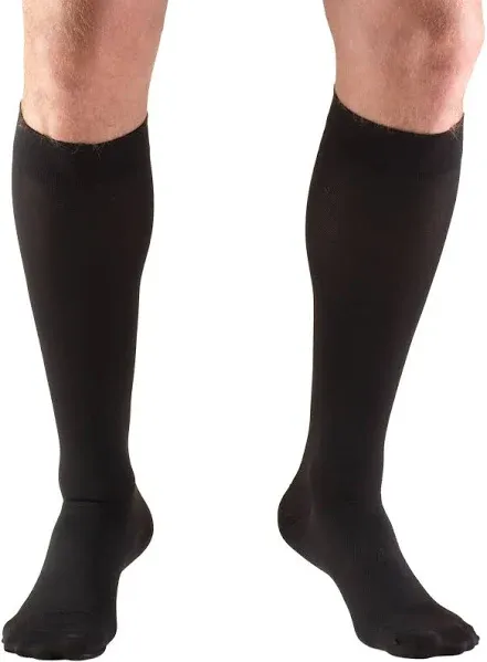 Truform Classic Medical-Style Compression Socks - Below Knee - Beige - Large