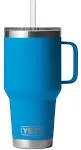 Rambler 35 oz Straw Mug - Big Wave Blue