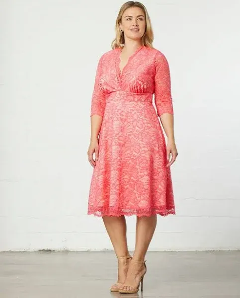 Kiyonna Mademoiselle Lace Cocktail Dress