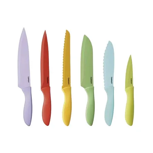 Cuisinart 12-Piece Ceramic Coated Color Knife Set