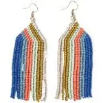 Dolly Beaded Fringe Earrings